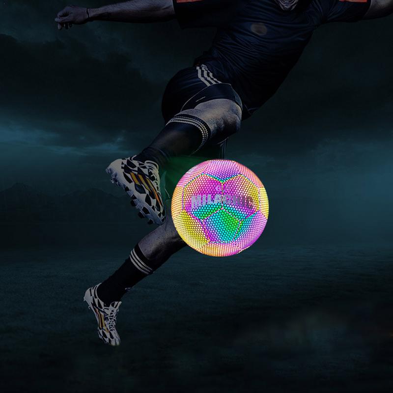 Football Night Glowing Soccer Ball | Super Cool Reflective | ws