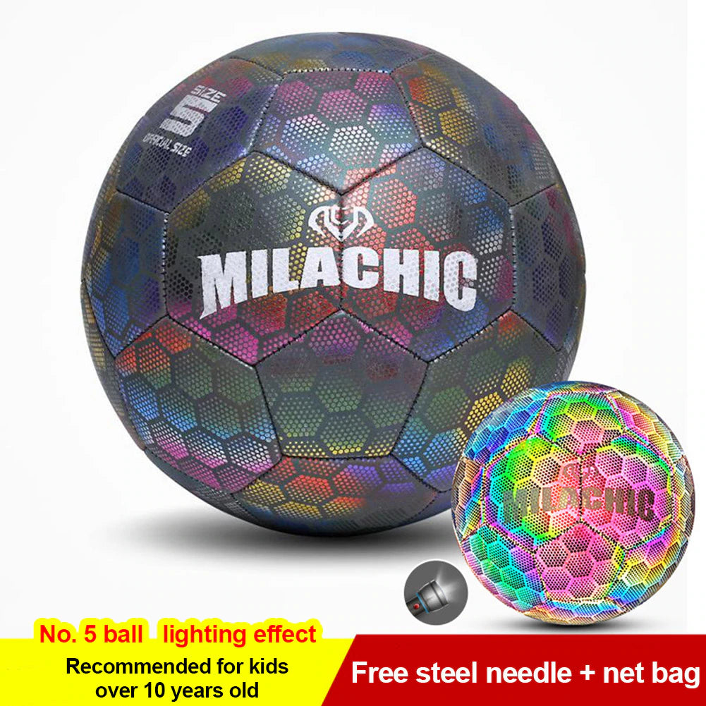 Football Night Glowing Soccer Ball | Super Cool Reflective | ws