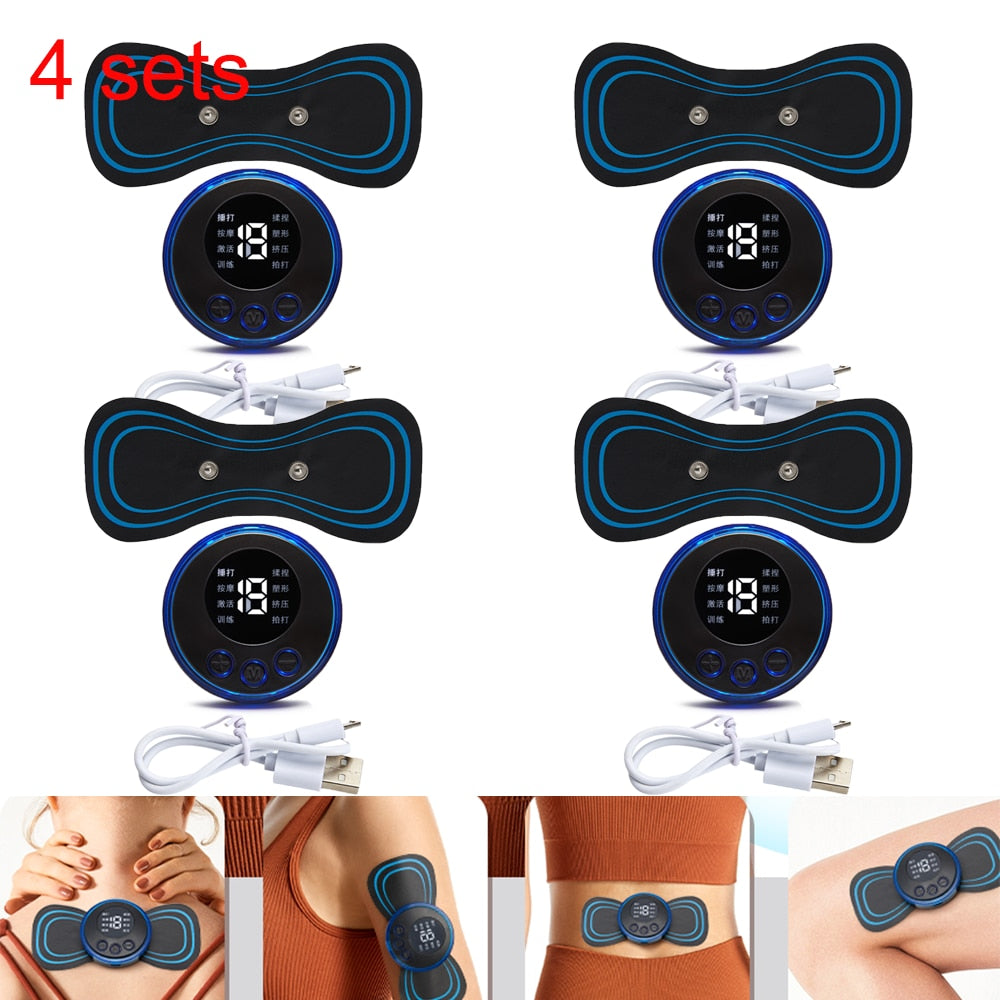 Neck Rechargeable Massager Electric | Neck Massage EMS Cervical Vertebral Massage Patch for Muscle Pain Relief