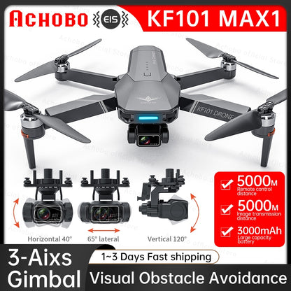 KF101 Max GPS Drone 4k Profesional | HD EIS Camera Anti-Shake 5G Wifi 3-Axis Gimbal | Aerial Photography Brushless |Ws