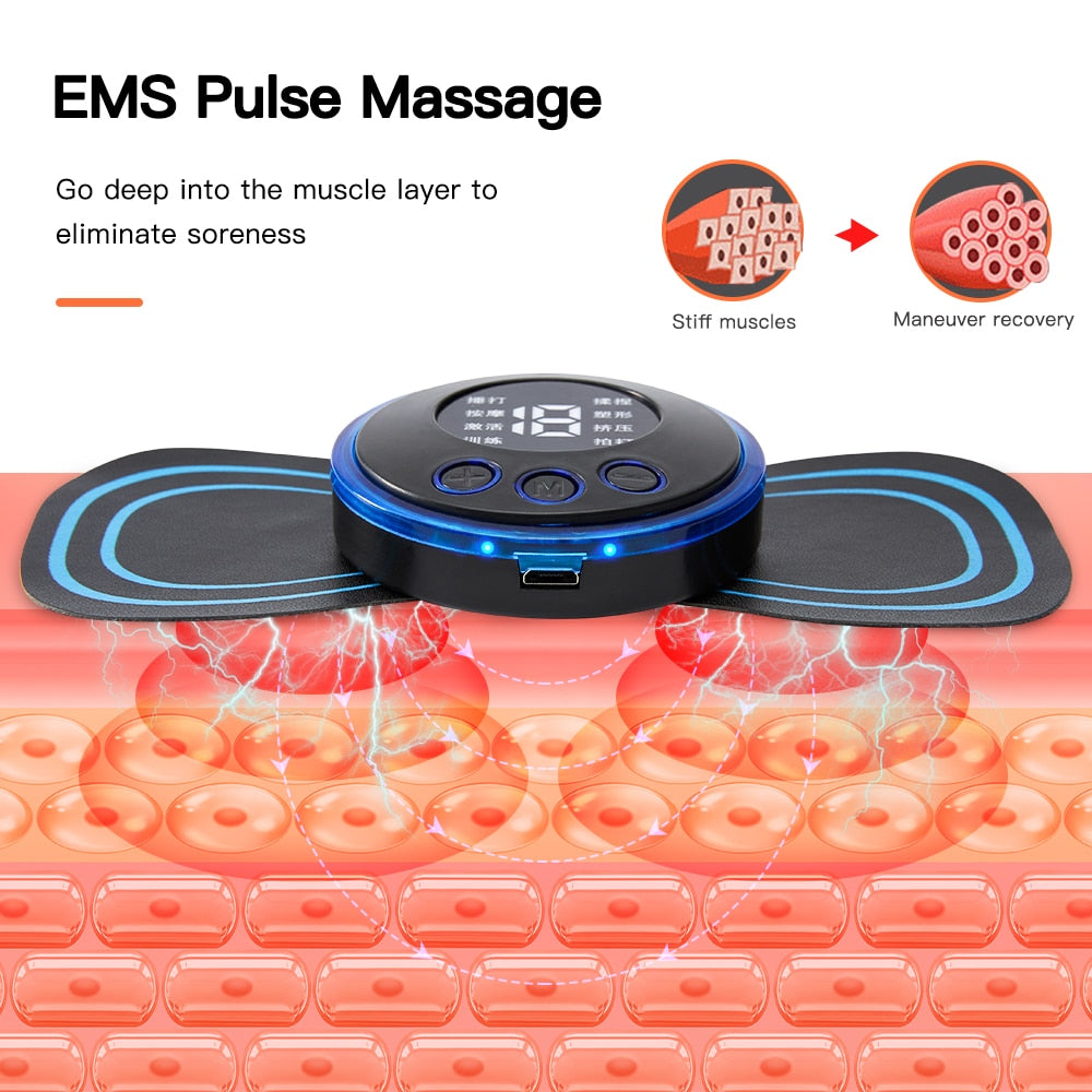 Neck Rechargeable Massager Electric | Neck Massage EMS Cervical Vertebral Massage Patch for Muscle Pain Relief