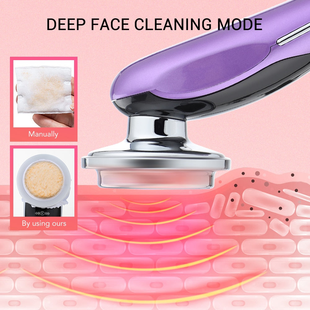 7 in 1 Face Lift Devices | Microcurrent Skin Rejuvenation | Facial Massager Light Therapy | Anti Aging Wrinkle | Ws