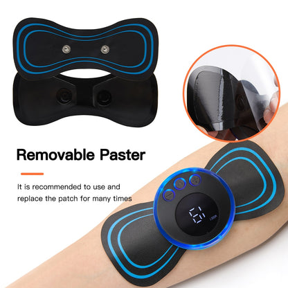 Neck Rechargeable Massager Electric | Neck Massage EMS Cervical Vertebral Massage Patch for Muscle Pain Relief