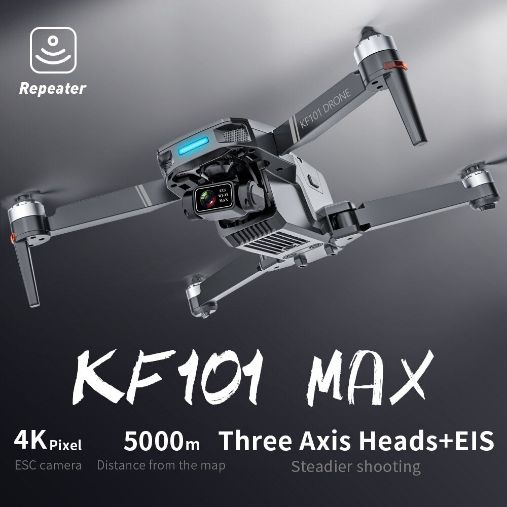 KF101 Max GPS Drone 4k Profesional | HD EIS Camera Anti-Shake 5G Wifi 3-Axis Gimbal | Aerial Photography Brushless |Ws