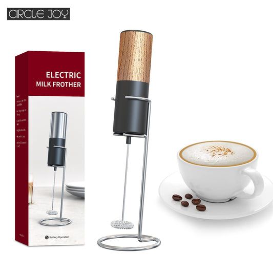 Electric Milk Frother Circle joy | Mini Foamer Coffee Maker | Egg Beater for Chocolate Cappuccino Stirrer Portable Blender |ws