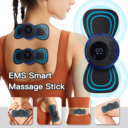 Neck Rechargeable Massager Electric | Neck Massage EMS Cervical Vertebral Massage Patch for Muscle Pain Relief