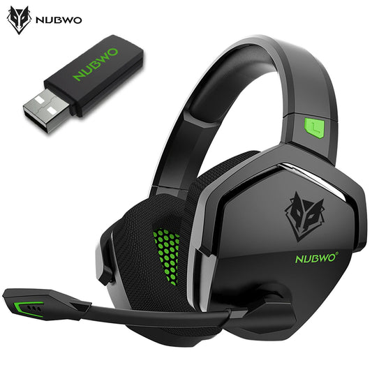 Gaming Headset for PS5 PS4 NUBWO G06 Wireless | PC Laptop with Mic 2.4G BT Wireless | WS