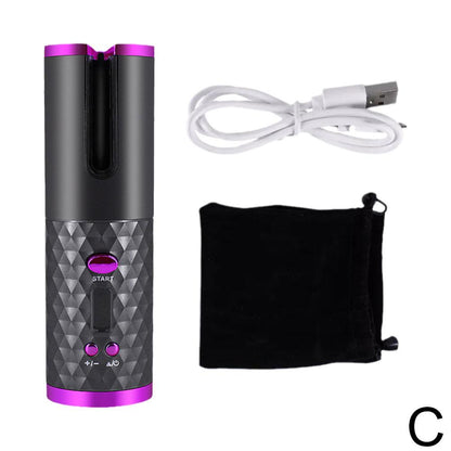 Hair Curler Curly Machine | Ceramic Rotating |  LED Curler Curling Waver | Ws