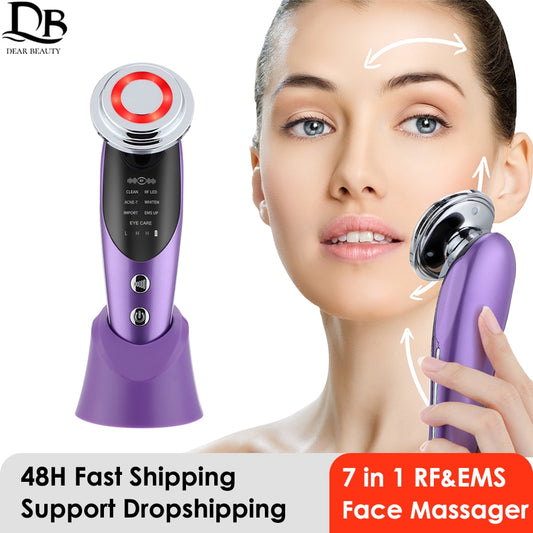 7 in 1 Face Lift Devices | Microcurrent Skin Rejuvenation | Facial Massager Light Therapy | Anti Aging Wrinkle | Ws