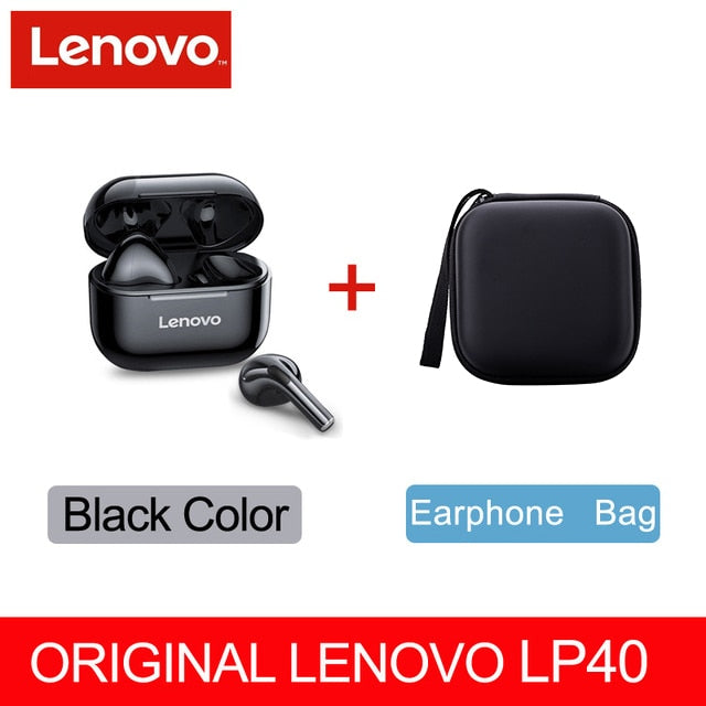 Lenovo LP40 wireless Original headphones |TWS Bluetooth Earphones Touch Control Sport Headset Stereo Earbuds For Phone Android |ws