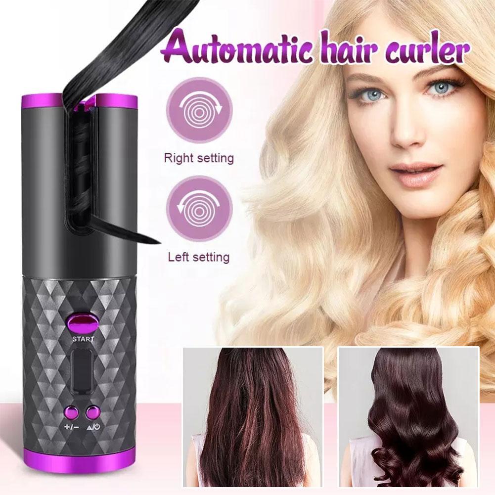 Hair Curler Curly Machine | Ceramic Rotating |  LED Curler Curling Waver | Ws