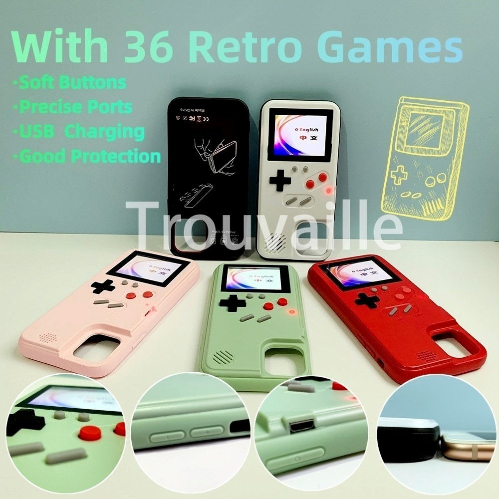 Gameboy Phone Case For Samsung Galaxy | S22 Plus Ultra S21 S20 Plus S20 S10 Case Note 10 20 Cover Silicone GB | Ws