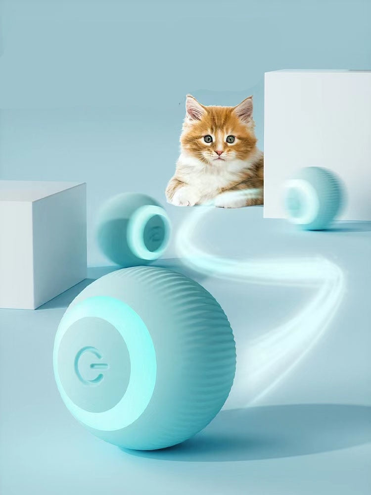 Electric Cat Ball Toys | Automatic Rolling | Smart Cat Toys for Cats Training Self-moving | Toys for Indoor Interactive Playing | Ws